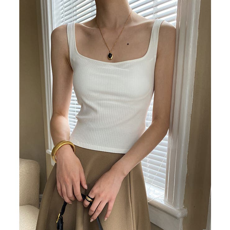 【SHOPLIST限定】コットンリブブラトップタンク 4サイズ インナー | kirakiraShop  | 詳細画像4 