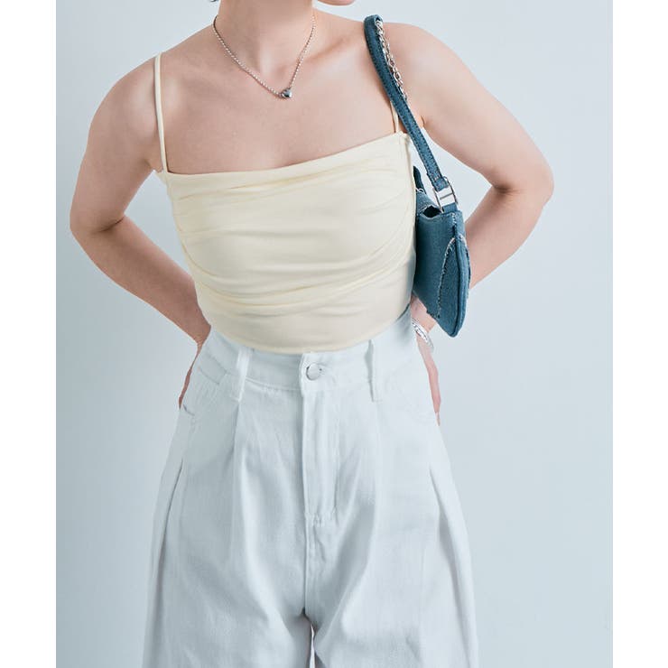 カップインコットンシャーリングキャミソール全3色 インナー 下着 | kirakiraShop  | 詳細画像20 