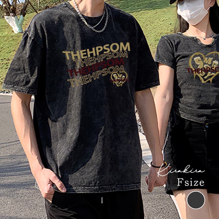 ピグメント加工半袖プリントTシャツ メンズ トップス | kirakiraShop  | 詳細画像1 