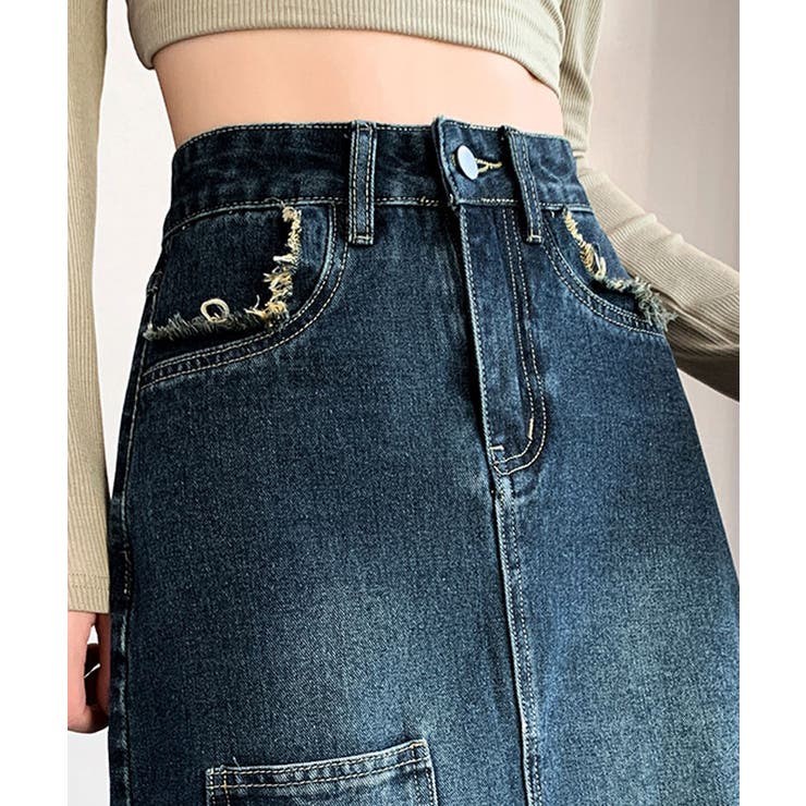 フロントスリットデニムスカート ボトムス デニムスカート | kirakiraShop  | 詳細画像15 