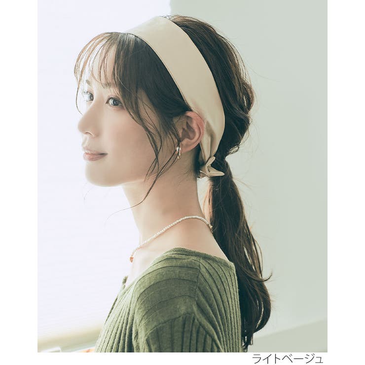 エコレザー2wayリボンシュシュ 小物 ヘアアクセサリー[品番