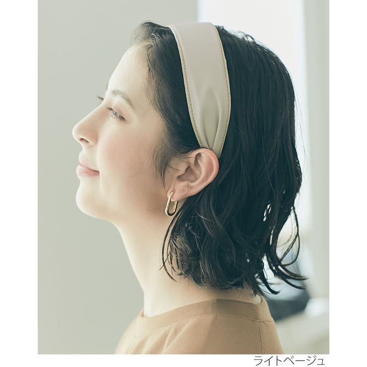 エコレザーワイドカチューシャ 小物 ヘアアクセサリー | kirakiraShop  | 詳細画像3 