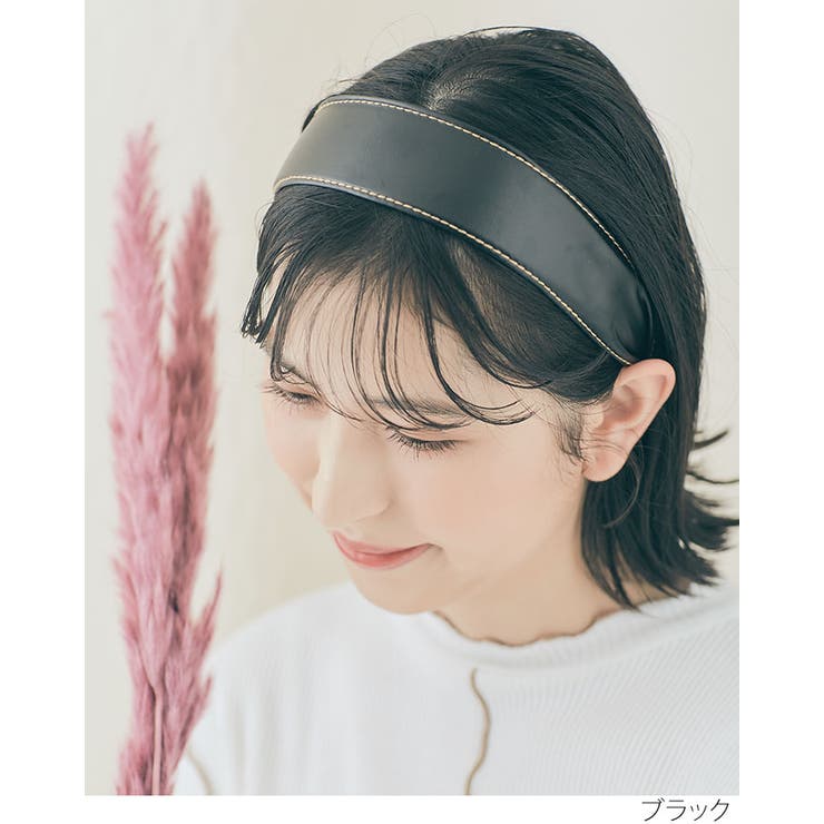 エコレザーワイドカチューシャ 小物 ヘアアクセサリー | kirakiraShop  | 詳細画像14 