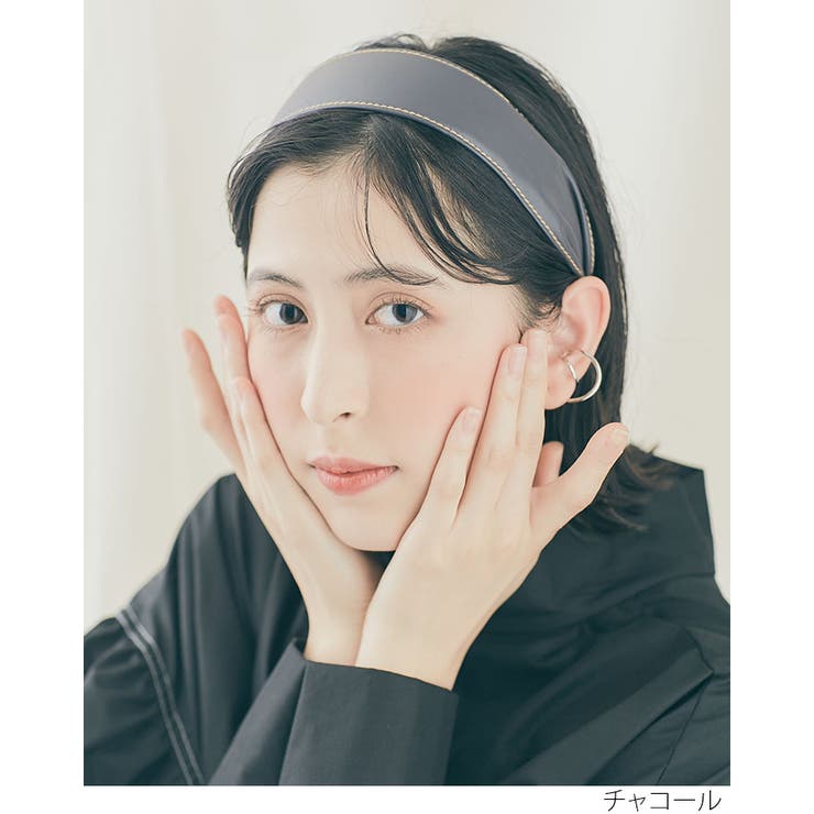 エコレザーワイドカチューシャ 小物 ヘアアクセサリー | kirakiraShop  | 詳細画像5 