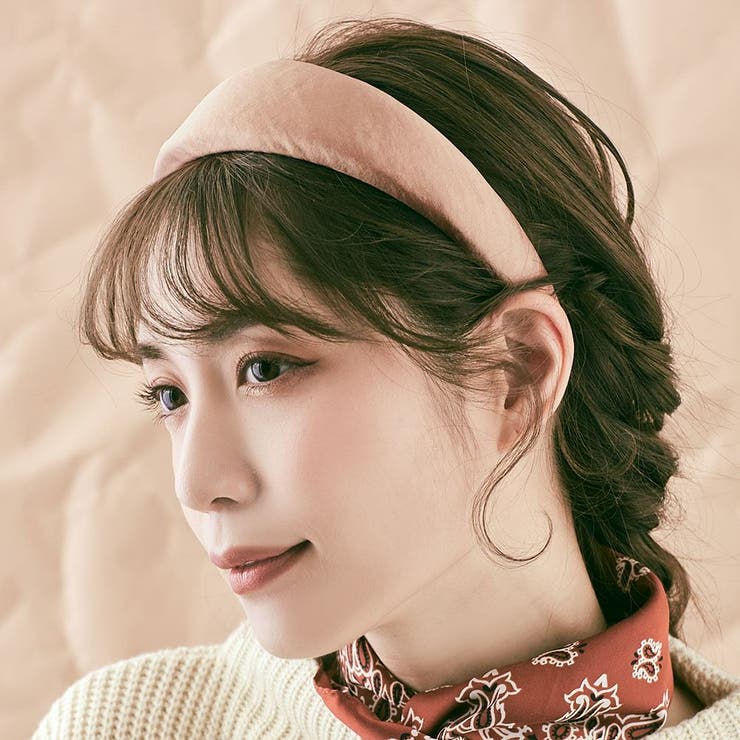 サテンワイドカチューシャ 小物 ヘアアクセサリー[品番