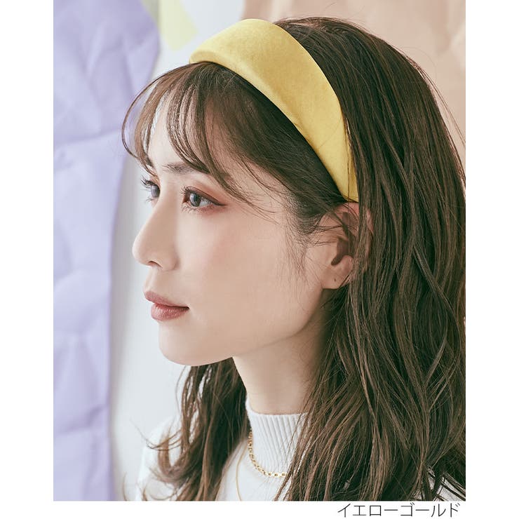 サテンワイドカチューシャ 小物 ヘアアクセサリー[品番 サテンワイドカチューシャ 小物 ヘアアクセサリー[品番
