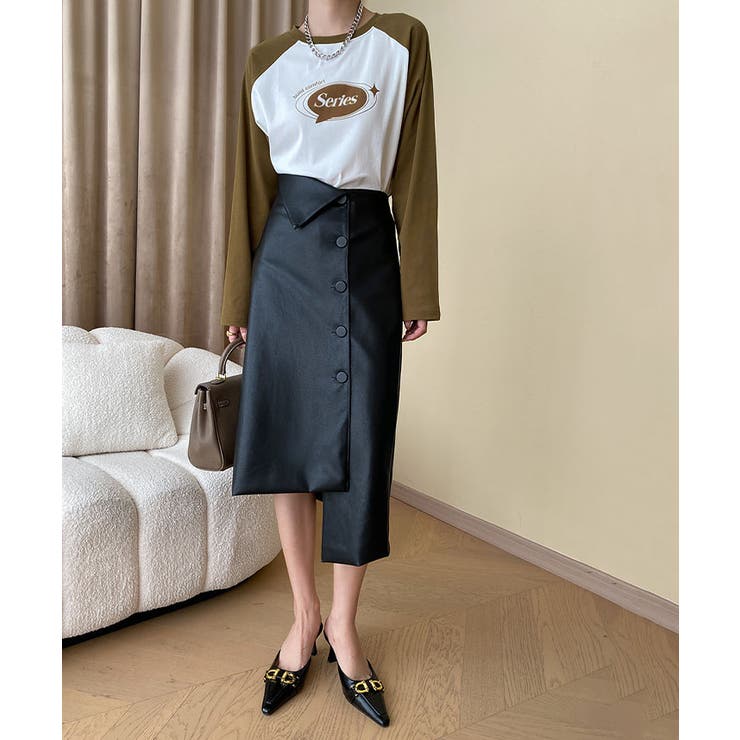 ラグランスリーブプリントプルオーバー トップス カットソー | kirakiraShop  | 詳細画像3 