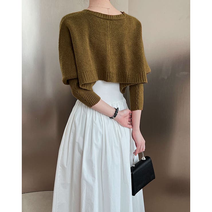 【SHOPLIST限定】クルーネックショートニットボレロカーディガン トップス … | kirakiraShop  | 詳細画像20 