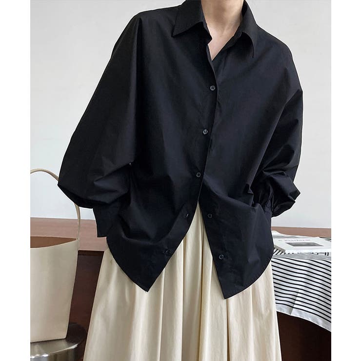 ブラウス シャツ volume sleeve cropped shirt /ボリュームスリーブ クロップド シャツ レディース ブラウス シャツ volume sleeve cropped shirt /ボリューム