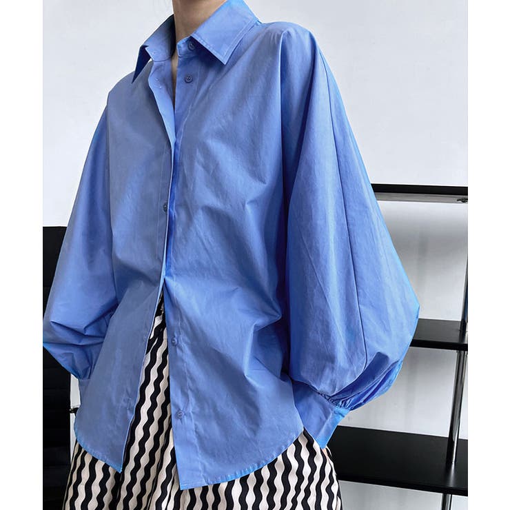 【SHOPLIST限定】ボリュームスリーブ襟付きブラウス トップス ブラウス | kirakiraShop  | 詳細画像25 