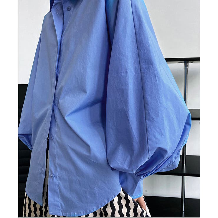 【SHOPLIST限定】ボリュームスリーブ襟付きブラウス トップス ブラウス | kirakiraShop  | 詳細画像30 