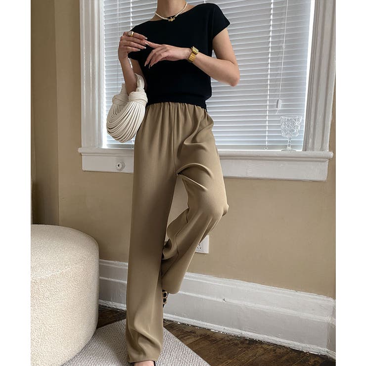 ボートネック半袖ニットソー トップス サマーニット | kirakiraShop  | 詳細画像8 