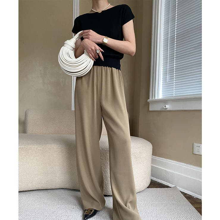 ボートネック半袖ニットソー トップス サマーニット | kirakiraShop  | 詳細画像10 