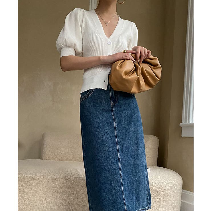 【SHOPLIST限定】ボリュームスリーブVネックカーディガン トップス カーデ… | kirakiraShop  | 詳細画像25 