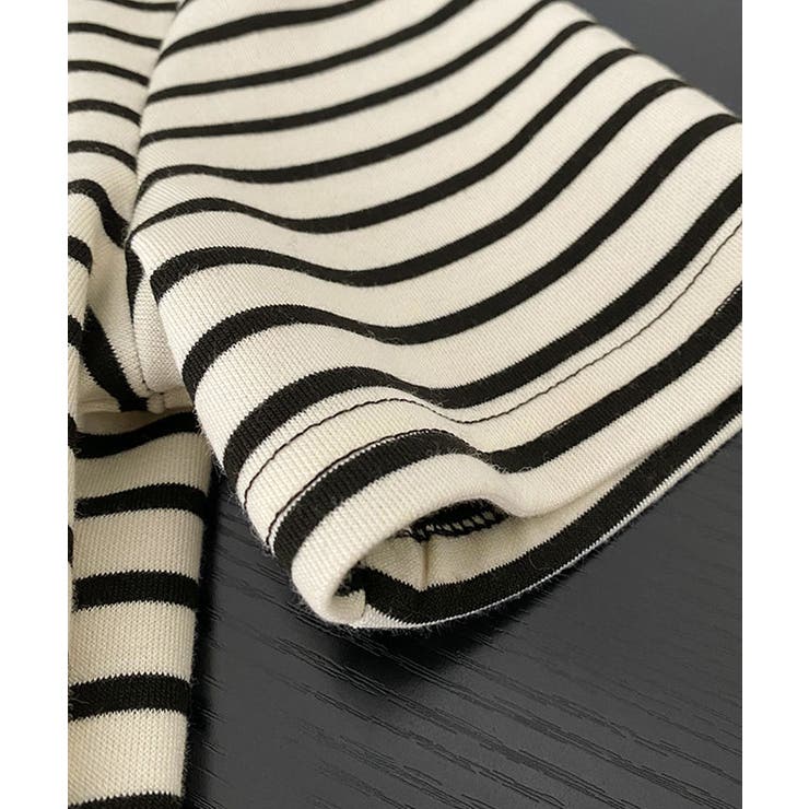 【SHOPLIST限定】クルーネックシンプルボーダーTシャツ 2サイズ トップス | kirakiraShop  | 詳細画像24 