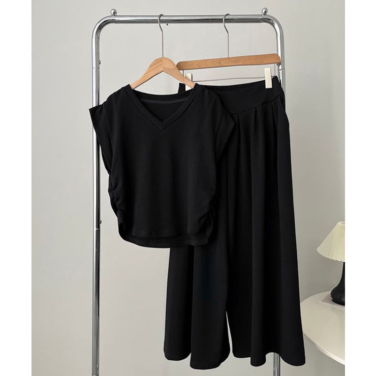 美シルエットカットソーセットアップ 全3色 セットアップ[品番