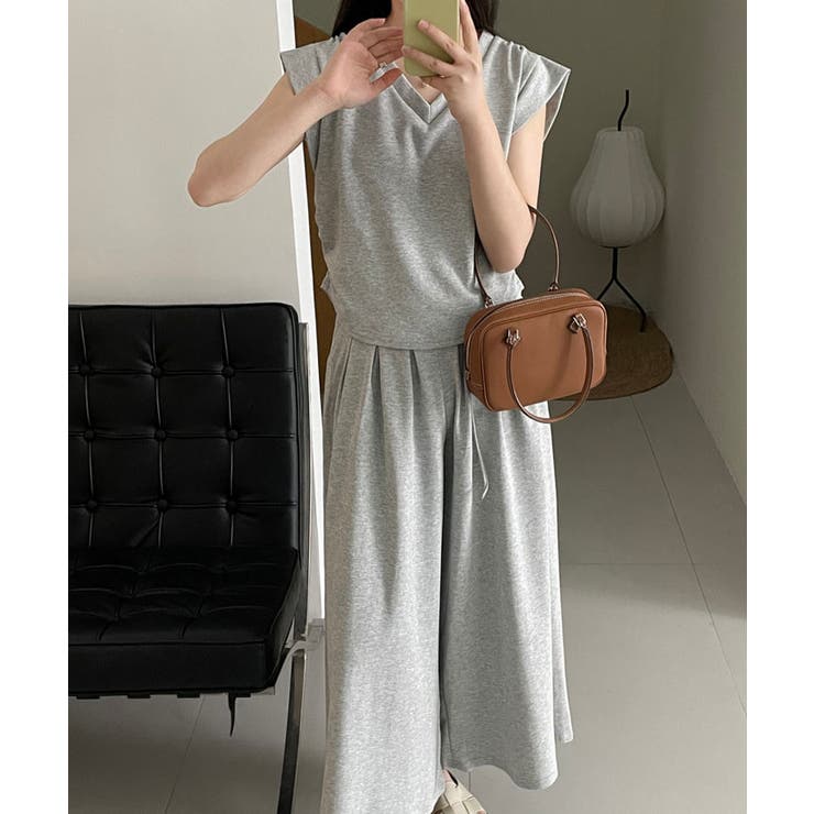 美シルエットカットソーセットアップ 全3色 セットアップ[品番