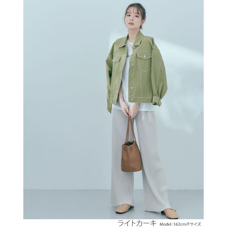 ZARA ジャケット ジャンパー デニム カーキ 羽織り ムートン M - アウター