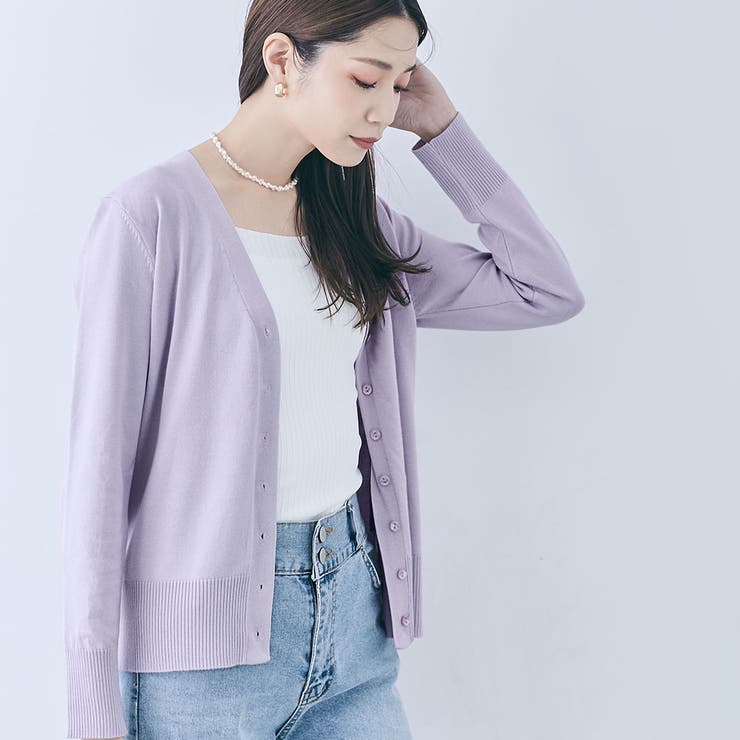 ベーシックニットカーディガン 4タイプ 春夏秋冬[品番