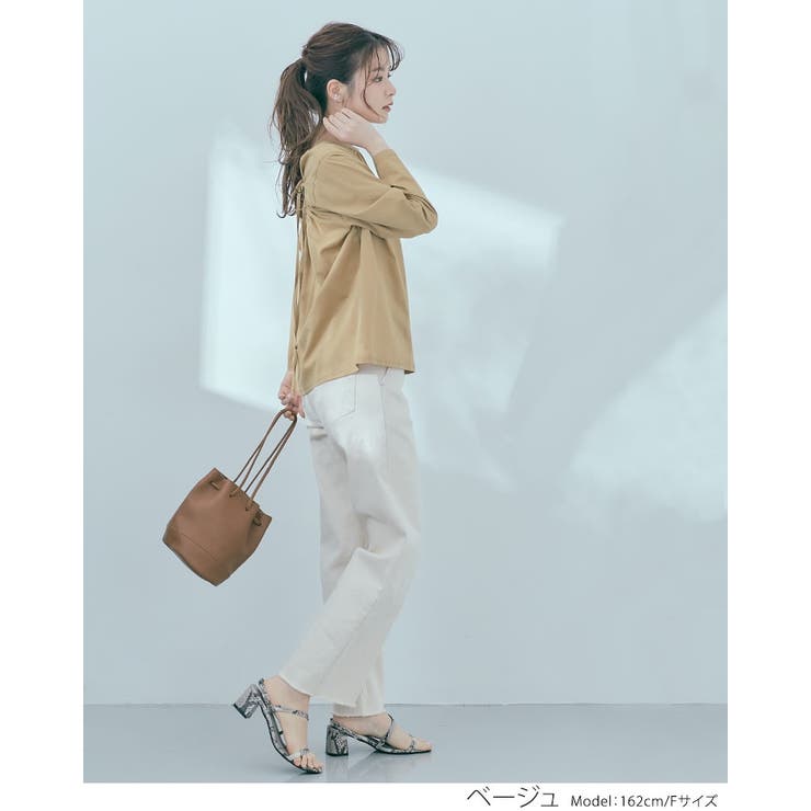 バックドロストコットンロンT トップス カットソー | kirakiraShop  | 詳細画像8 