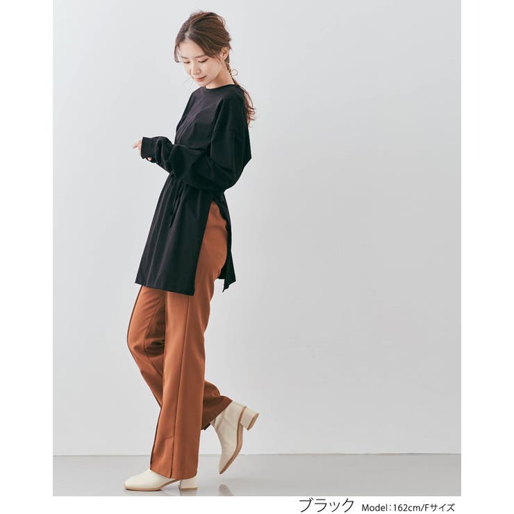 バックドロストチュニックロンT トップス カットソー | kirakiraShop  | 詳細画像14 