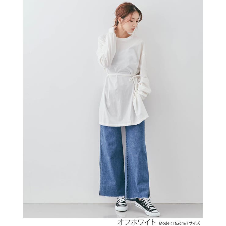 バックドロストチュニックロンT トップス カットソー | kirakiraShop  | 詳細画像5 