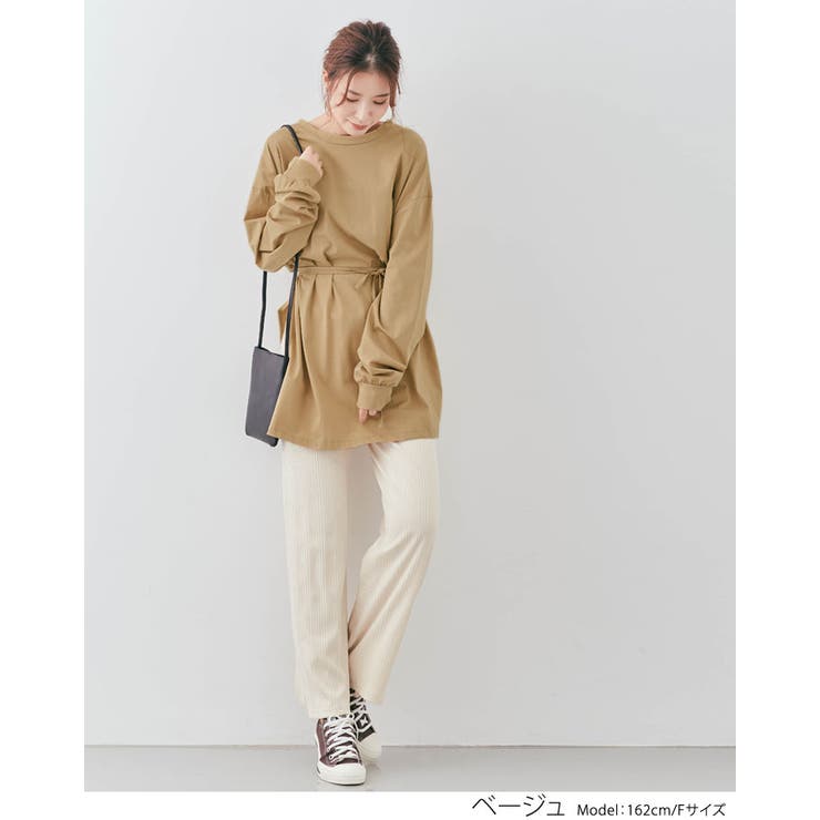 バックドロストチュニックロンT トップス カットソー | kirakiraShop  | 詳細画像7 