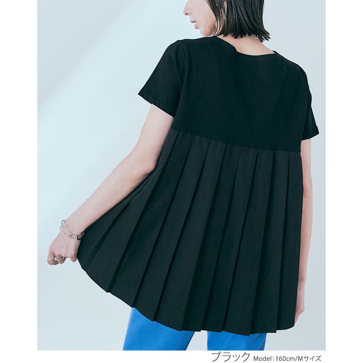 バックプリーツコットンTシャツ 2サイズ トップス | kirakiraShop  | 詳細画像3 
