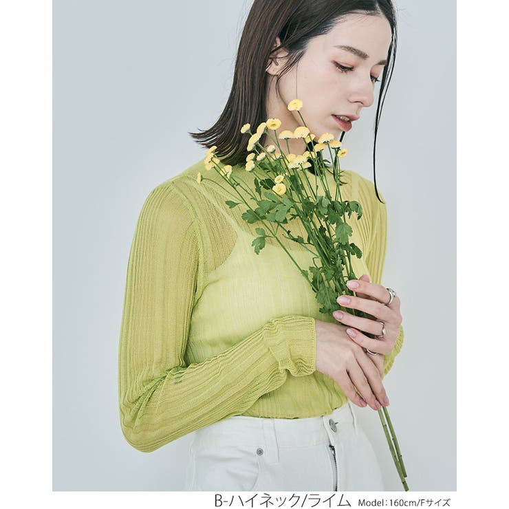 楽天市場】【OUTLET SALE】シアーニット《ランダムリブシアー