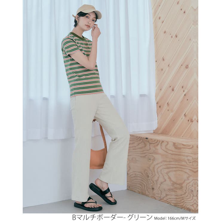 ストレッチボーダーTシャツ トップス ボーダーTシャツ | kirakiraShop  | 詳細画像27 