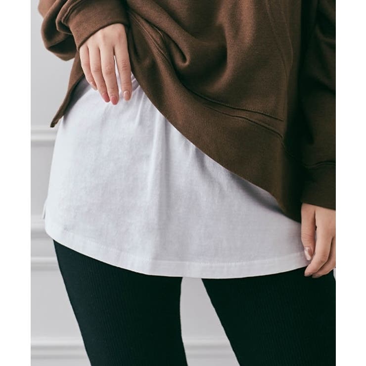 チュールレイヤードカットソー(カットソー・Tシャツ) | al'aise