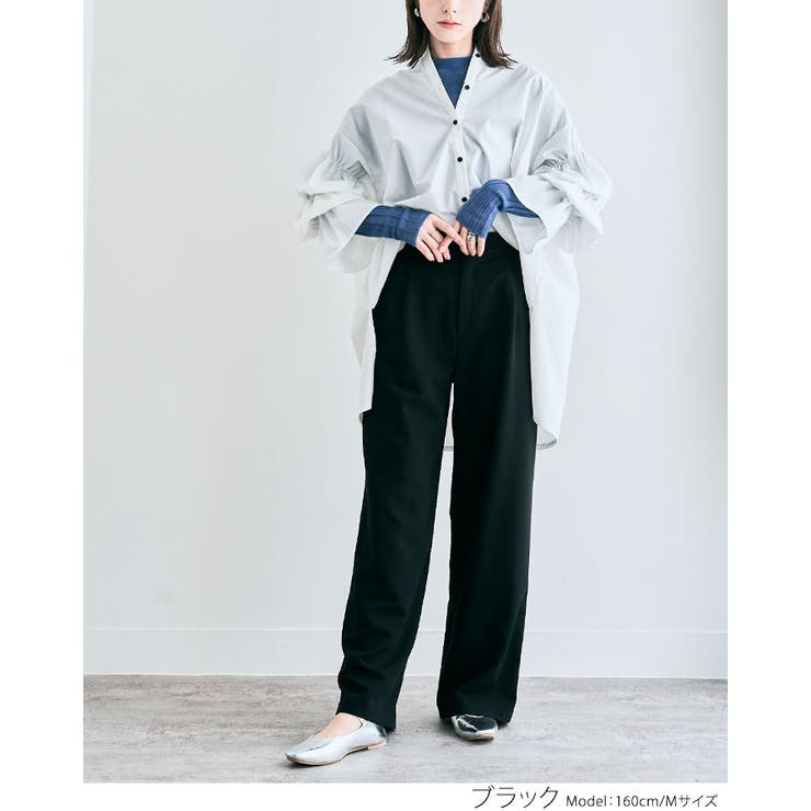 ストレートワイドスラックスパンツ 3サイズ ボトムス | kirakiraShop  | 詳細画像4 