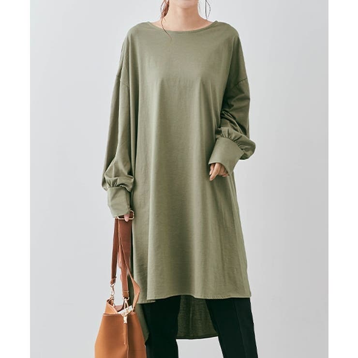 パフスリーブロングtシャツワンピース Tシャツワンピース カットソー 品番 Ik Kirakirashop キラキラショップ のレディースファッション通販 Shoplist ショップリスト