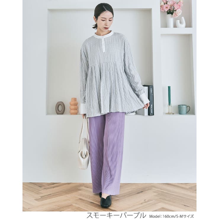 腹巻き一体型アコーディオンプリーツパンツ 2サイズ ボトムス | kirakiraShop  | 詳細画像24 