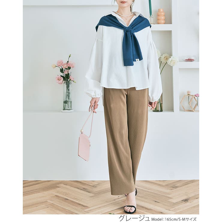 腹巻き一体型アコーディオンプリーツパンツ 2サイズ ボトムス | kirakiraShop  | 詳細画像9 