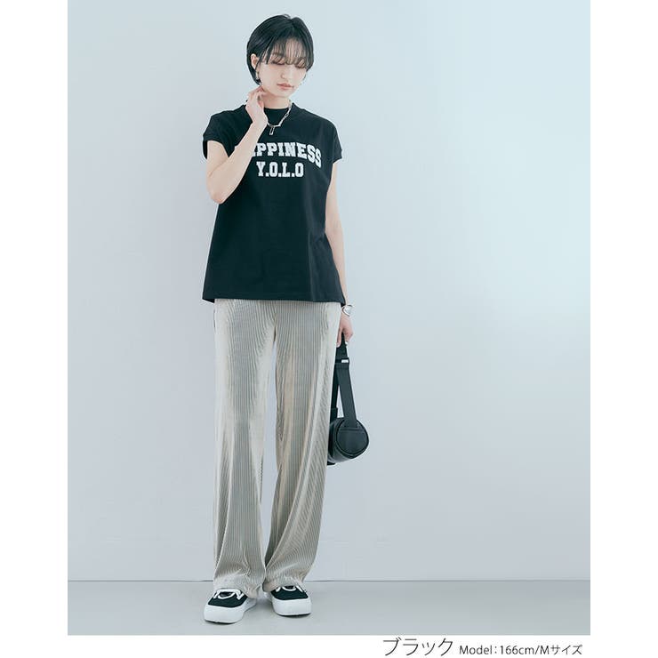 モックネックフレンチロゴTシャツ トップス カットソー | kirakiraShop  | 詳細画像20 