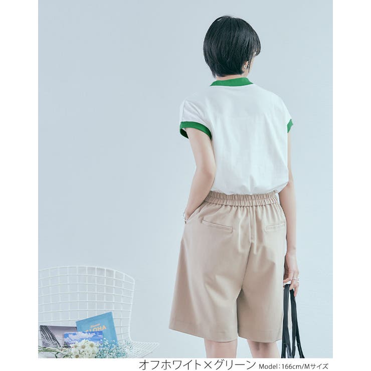 モックネックフレンチロゴTシャツ トップス カットソー | kirakiraShop  | 詳細画像26 