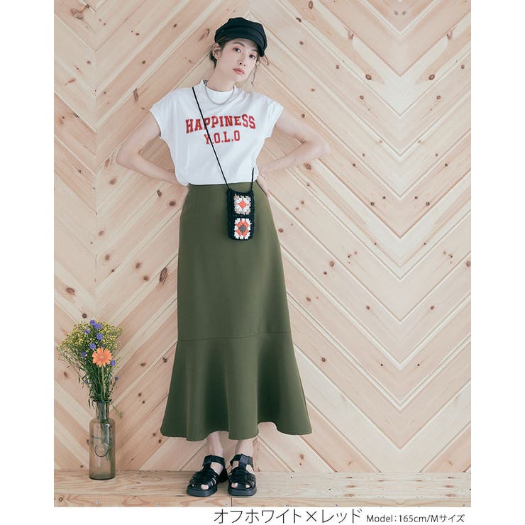モックネックフレンチロゴTシャツ トップス カットソー | kirakiraShop  | 詳細画像29 