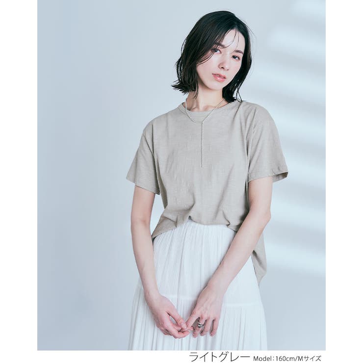 バックツイストコットンスラブTシャツ トップス カットソー | kirakiraShop  | 詳細画像13 