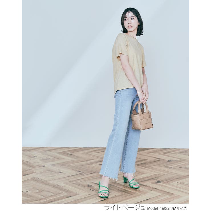 バックツイストコットンスラブTシャツ トップス カットソー | kirakiraShop  | 詳細画像9 