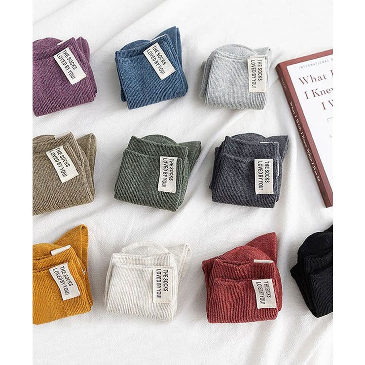 レタリングラベルリブソックス 小物 靴下 | kirakiraShop  | 詳細画像10 