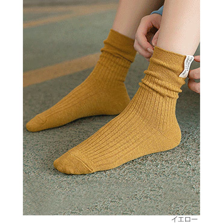 レタリングラベルリブソックス 小物 靴下 | kirakiraShop  | 詳細画像4 