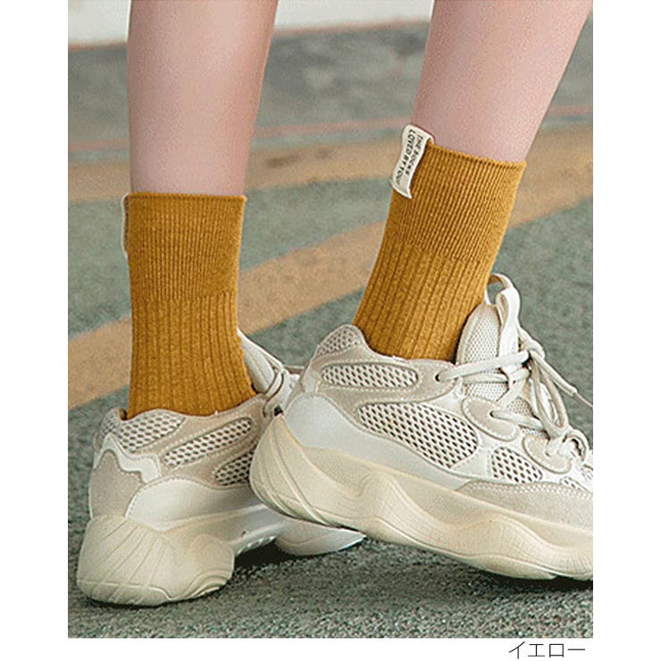 レタリングラベルリブソックス 小物 靴下 | kirakiraShop  | 詳細画像5 