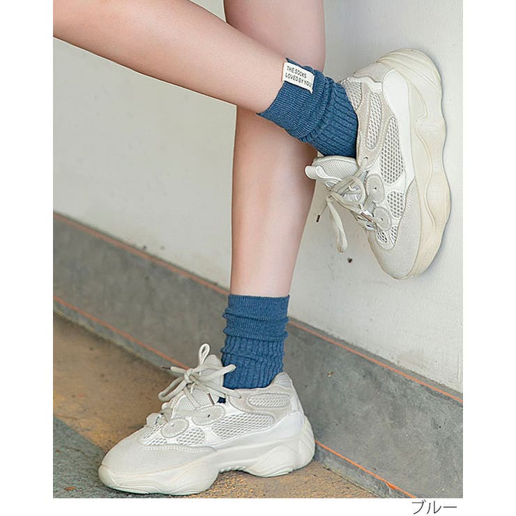 レタリングラベルリブソックス 小物 靴下 | kirakiraShop  | 詳細画像6 