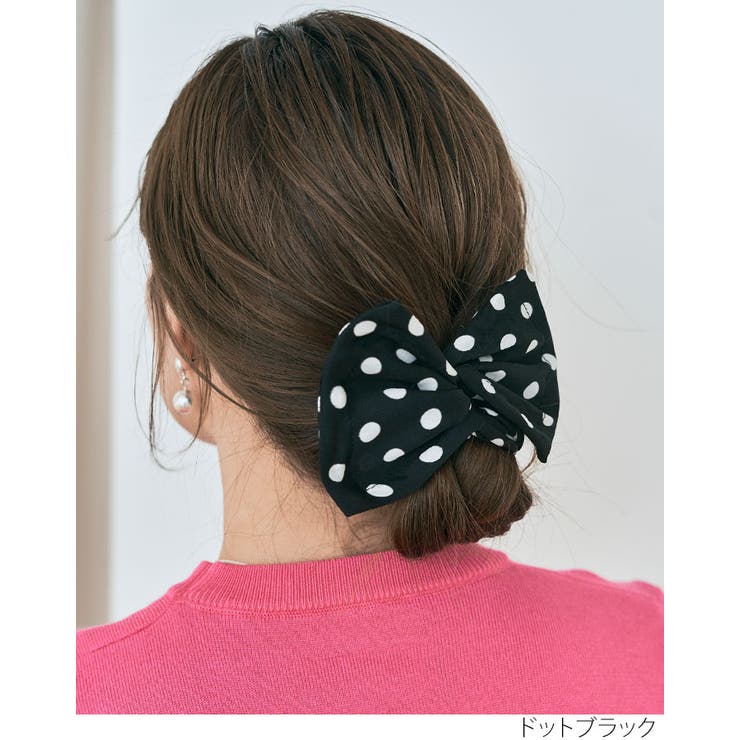 ドット&花柄デフトバン 小物 ヘアアクセサリー | kirakiraShop  | 詳細画像4 