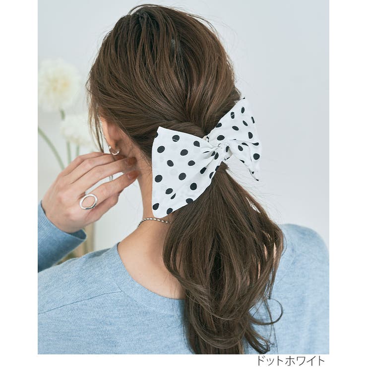 ドット&花柄デフトバン 小物 ヘアアクセサリー | kirakiraShop  | 詳細画像6 