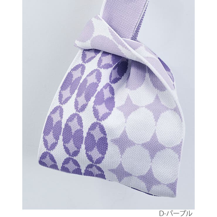 配色ニットバッグ 小物 鞄 | kirakiraShop  | 詳細画像15 