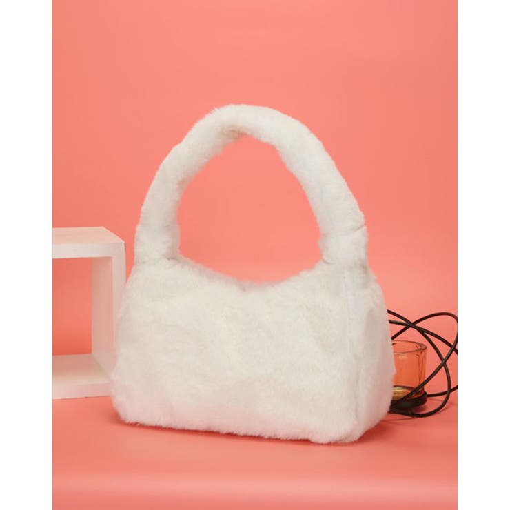 ワンハンドルエコファーバッグ 鞄 かばん | kirakiraShop  | 詳細画像5 