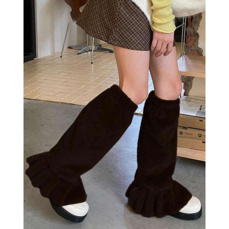 【SHOPLIST限定】フリルファーレッグウォーマー レッグウォーマー 靴下 | kirakiraShop  | 詳細画像2 