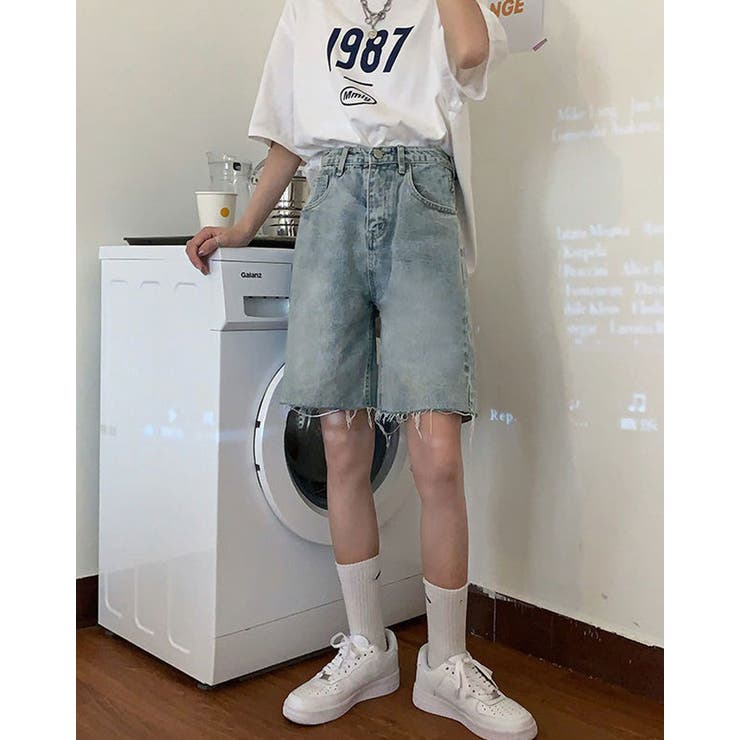 パンツ ANDWANG Kirakira bijou denim Kirakira bijou denim